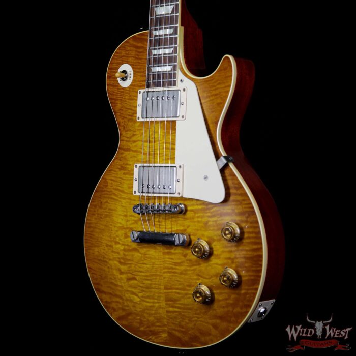 2014 Gibson Custom Shop R9 `59 Les Paul VOS Historic 1959 Reissue Honey Lemon - Image 2