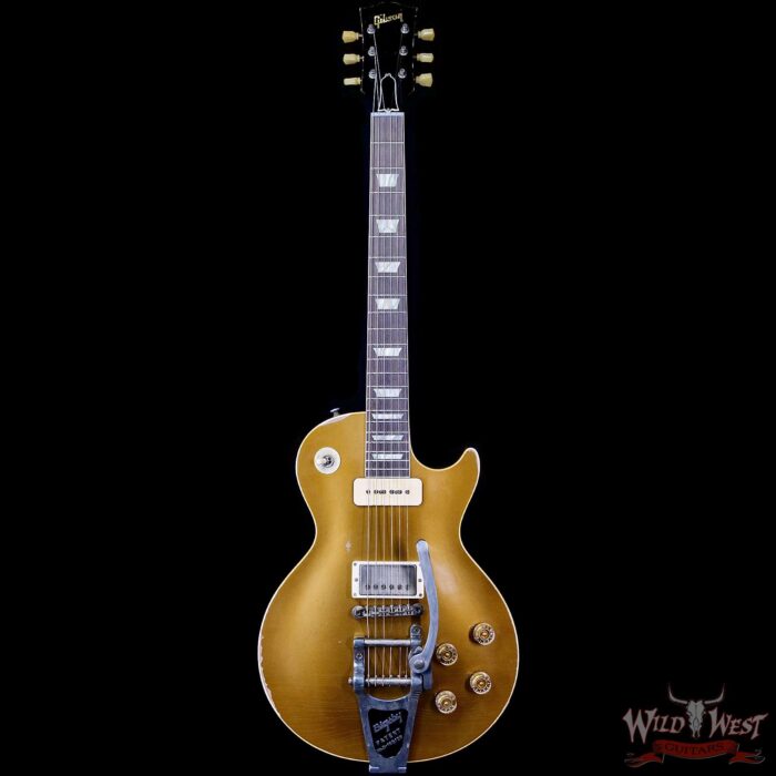Gibson Custom Shop M2M 1955 Les Paul P90/Humbucker Rosewood Fingerboard w/ Bigsby Murphy Lab Heavy Aged Double Gold 9.20 - Image 3