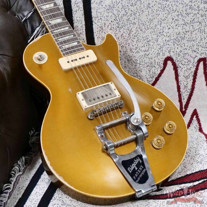 Gibson Custom Shop M2M 1955 Les Paul P90/Humbucker Rosewood Fingerboard w/ Bigsby Murphy Lab Heavy Aged Double Gold 9.20 - Image 8
