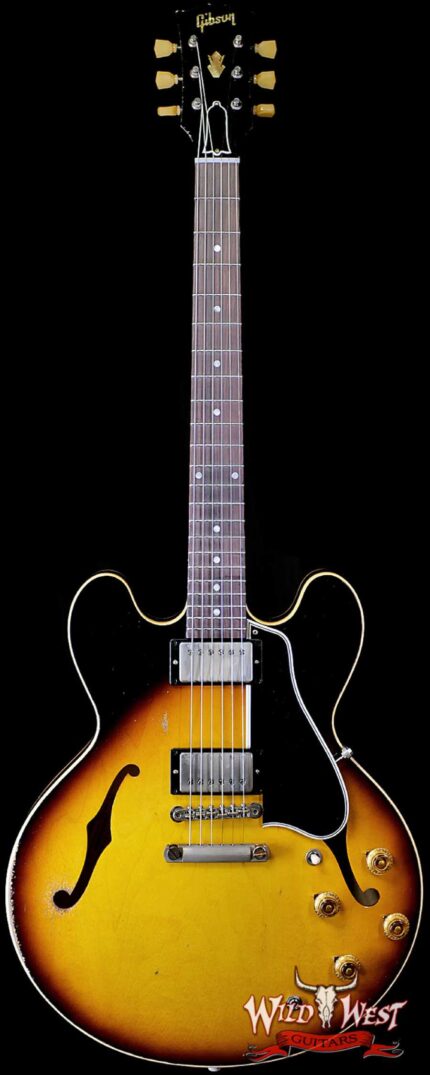 2024 NEW Gibson Custom Shop Limited Edition 1958 ES-335 Murphy Lab Heavy Aged Faded Tobacco Burst 7.85 LBS