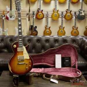 Gibson Custom Shop Historic 1959 Les Paul Heavy Aged Hand Selected Killer Top Brazilian Rosewood Board Vintage Cherry 8.10 Pounds - Image 11