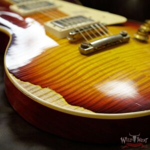 Gibson Custom Shop Historic 1959 Les Paul Heavy Aged Hand Selected Killer Top Brazilian Rosewood Board Vintage Cherry 8.10 Pounds - Image 14