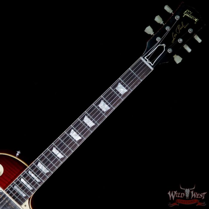 Gibson Custom Shop Historic 1959 Les Paul Heavy Aged Hand Selected Killer Top Brazilian Rosewood Board Vintage Cherry 8.10 Pounds - Image 8