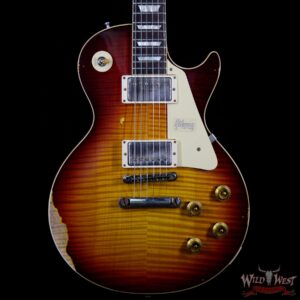Gibson Custom Shop Historic 1959 Les Paul Heavy Aged Hand Selected Killer Top Brazilian Rosewood Board Vintage Cherry 8.10 Pounds - Image 3