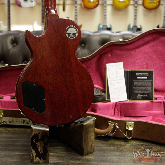 Gibson Custom Shop 60th Anniversary 1959 Les Paul Standard VOS Bolivian Rosewood Fretboard Kindred Burst 8.65 lbs - Image 16