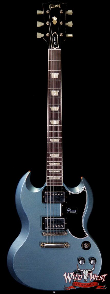Gibson Custom Shop M2M ‘61 1961 SG Standard Reissue Stop Bar Aged Pelham Blue