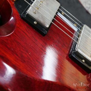 Gibson Custom Shop 1964 SG Standard With Maestro Vibrola Murphy Lab Ultra Light Aged Cherry Red - Image 11
