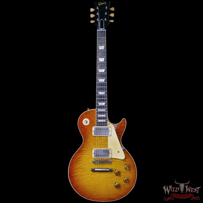 Gibson Custom Shop Limited Edition 1959 Les Paul Standard Reissue Brazilian Rosewood Murphy Lab Aged Tom’s Tea Burst 8.40 LBS - Image 3
