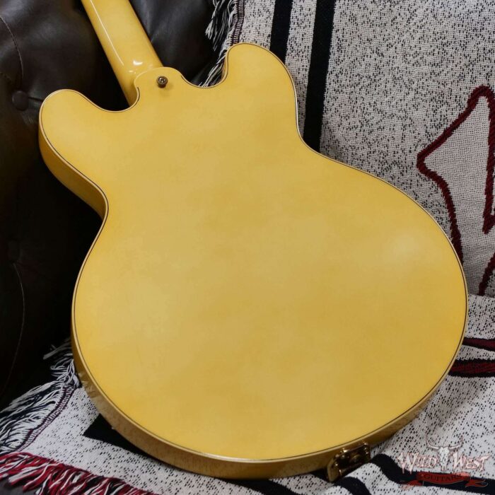 Gibson Custom Shop M2M 1959 ES-355 Reissue with Bigsby Murphy Lab Ultra Light Aged Heavy Antique White 8.80 LBS - Image 13