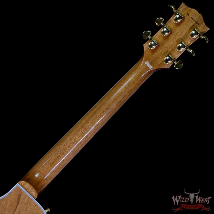 Gibson Custom Shop M2M Hand Selected 5A Quilt Maple Top Les Paul Custom Ebony Board with Tree of Life Inlay Aqua Blue - Image 5
