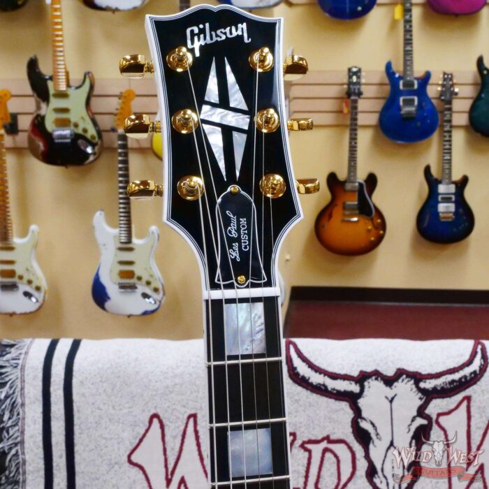 Gibson Custom Shop Les Paul Custom w/ Ebony Fingerboard Gloss Alpine White - Image 7