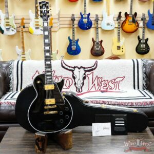 Gibson Custom Shop Les Paul Custom w/ Ebony Fingerboard Gloss Ebony 10.65 LBS - Image 5