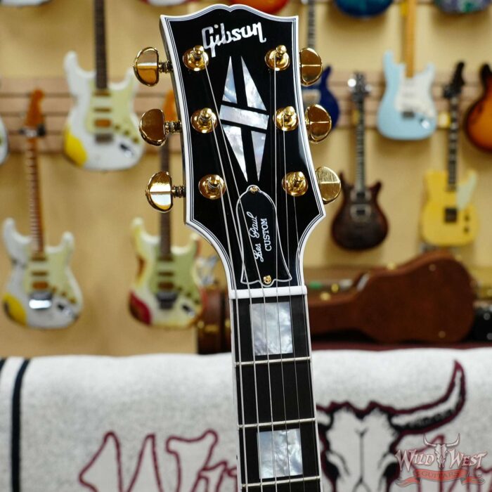 Gibson Custom Shop Les Paul Custom w/ Ebony Fingerboard Gloss Ebony 10.65 LBS - Image 6