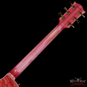Gibson Custom Shop M2M Les Paul Custom 25.5’’ Natural Koa Top Pink Figured Maple Body & Neck Ebony Fingerboard VOS - Image 5