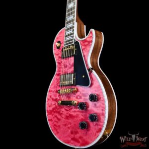 Gibson Custom Shop M2M Les Paul Custom Trans Pink 5A Quilt Maple Top 1-Piece Mahogany Body 9.65 LBS - Image 2