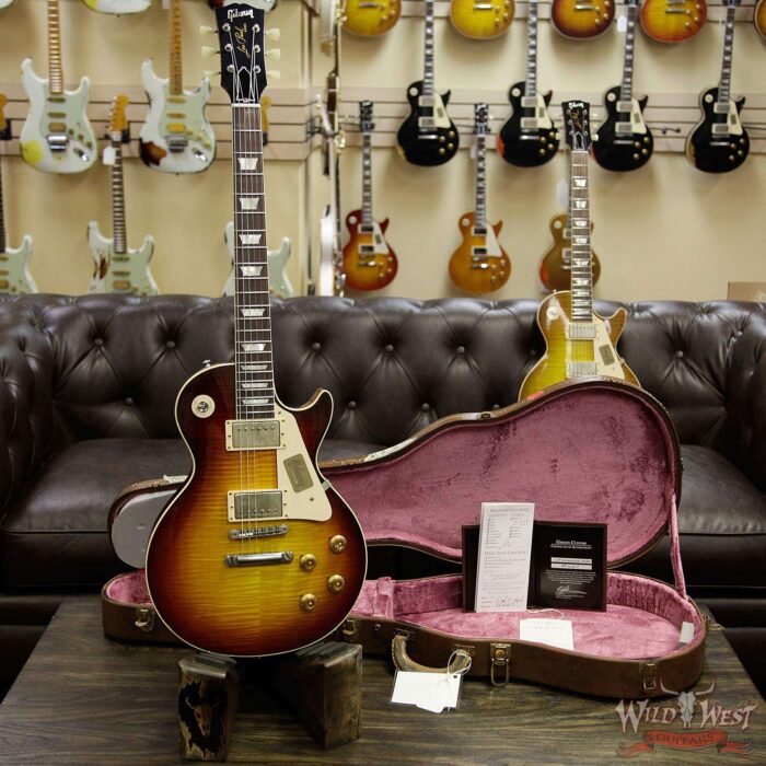 2016 Gibson Custom Shop Standard Historic 1958 Reissue R8 Les Paul Aged Bourbon Burst 8.70 Pounds - Image 14