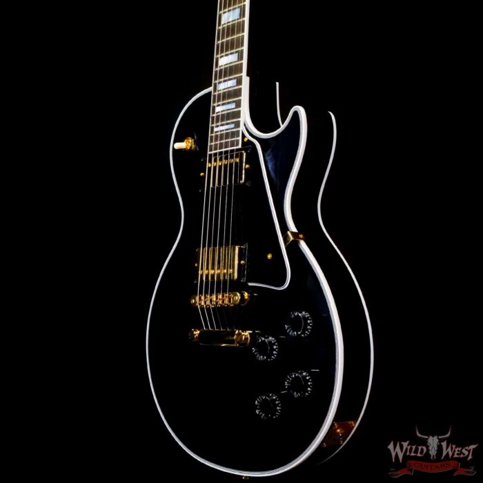 Gibson Custom Shop Les Paul Custom Ebony Fingerboard Gloss Ebony(Black) - Image 2