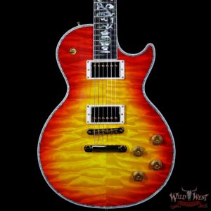 Gibson Custom Shop Les Paul Ultima Quilt Top Ebony Fretboard Tree Of Life Heritage Cherry Sunburst - Image 3