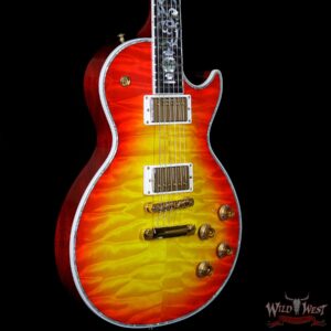 Gibson Custom Shop Les Paul Ultima Quilt Top Ebony Fretboard Tree Of Life Heritage Cherry Sunburst - Image 4