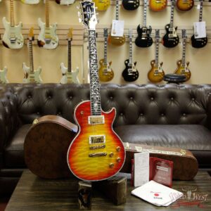 Gibson Custom Shop Les Paul Ultima Quilt Top Ebony Fretboard Tree Of Life Heritage Cherry Sunburst - Image 12