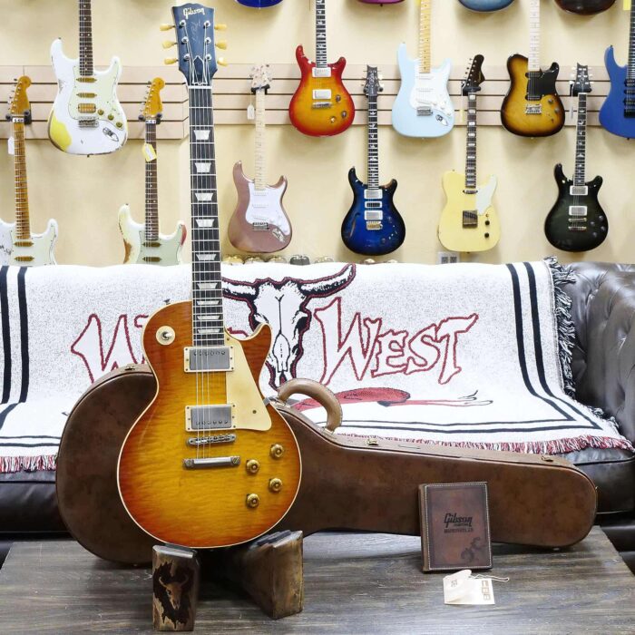 Gibson Custom Shop Limited Edition 1959 Les Paul Standard Reissue Brazilian Rosewood Murphy Lab Aged Tom’s Tea Burst 8.40 LBS - Image 6