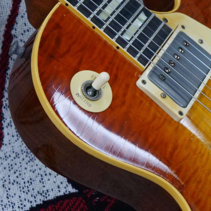 Gibson Custom Shop Limited Edition 1959 Les Paul Standard Reissue Brazilian Rosewood Murphy Lab Aged Tom’s Tea Burst 8.40 LBS - Image 9