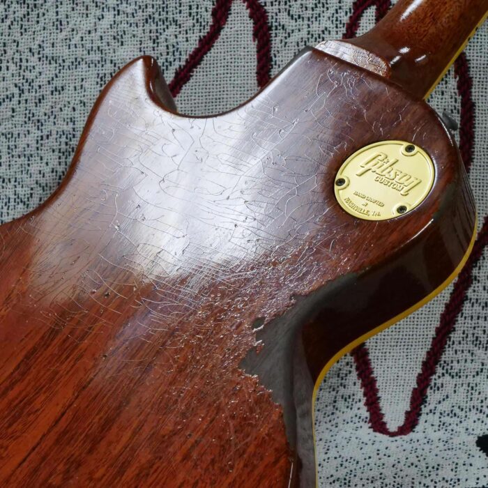 Gibson Custom Shop Limited Edition 1959 Les Paul Standard Reissue Brazilian Rosewood Murphy Lab Aged Tom’s Tea Burst 8.40 LBS - Image 13