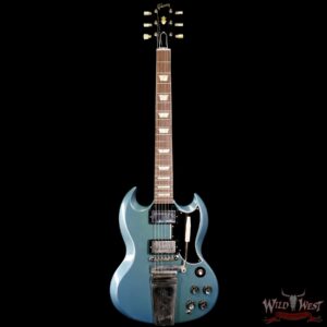Gibson Custom Shop M2M 1964 SG Standard Reissue With Maestro Vibrola Gloss Antique Pelham Blue 7.10 LBS (Blem) - Image 3