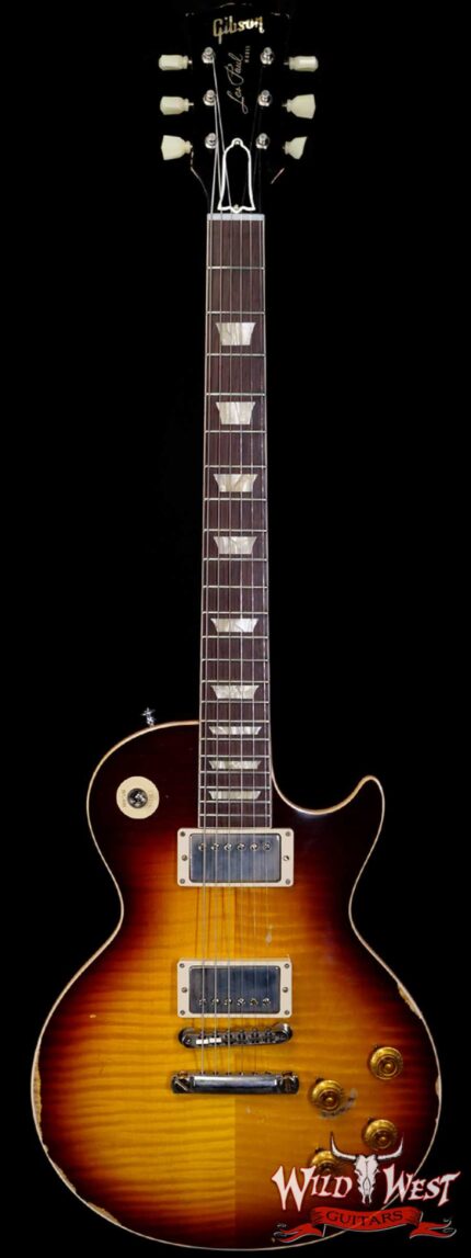 Gibson Custom Shop M2M Hand Selected Kill Top 60th Anniversary 1959 Les Paul Standard Heavy Aged Faded Tobacco Burst 8.40 LBS