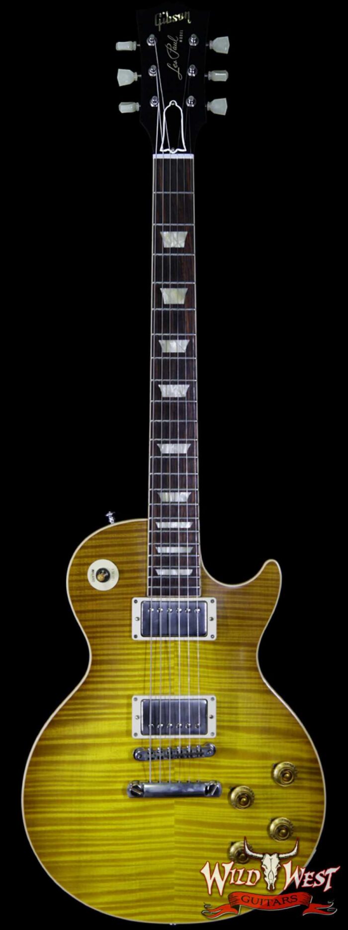 Gibson Custom Shop M2M Hand Selected Kill Top 60th Anniversary 1959 Les Paul Standard VOS Honey Lemon Fade 8.55 lbs - Image 1