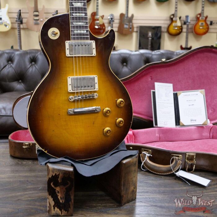 Gibson Custom Shop M2M 1958 Les Paul Standard Murphy Lab Heavy Aged Tobacco Sunburst 8.40 lbs - Image 7