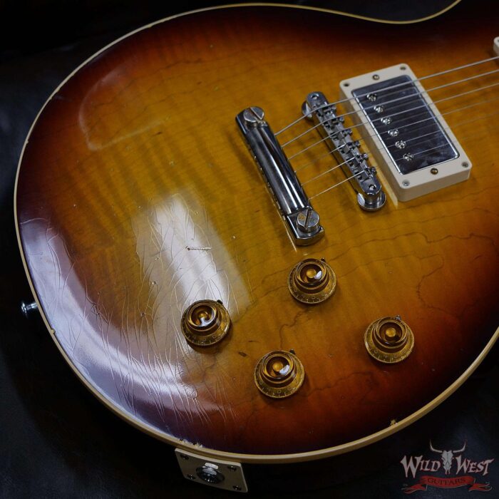 Gibson Custom Shop M2M Hand Selected Top 60th Anniversary 1959 Les Paul Murphy Lab Light Aged Southern Fade 8.20 lbs - Image 9