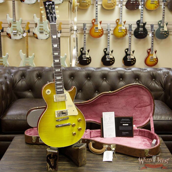 Gibson Custom Shop 2018 Standard Historic 1958 Les Paul Standard R8 Gloss Honey Lemon Fade 8.0Lbs - Image 11
