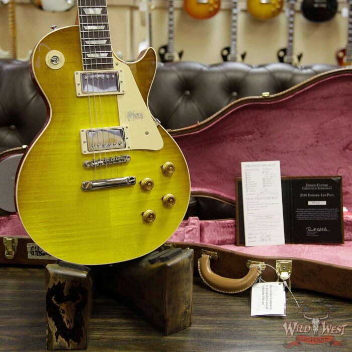 Gibson Custom Shop 2018 Standard Historic 1958 Les Paul Standard R8 Gloss Honey Lemon Fade 8.0Lbs - Image 12