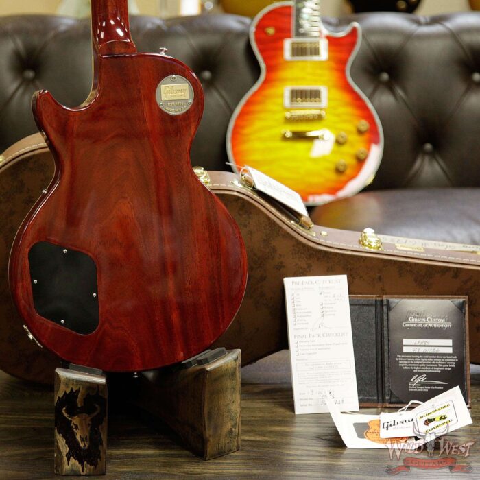 2016 Gibson Custom Shop Standard Historic Les Paul R8 1958 Gloss Flame Top Washed Cherry 8.85 Pounds - Image 16