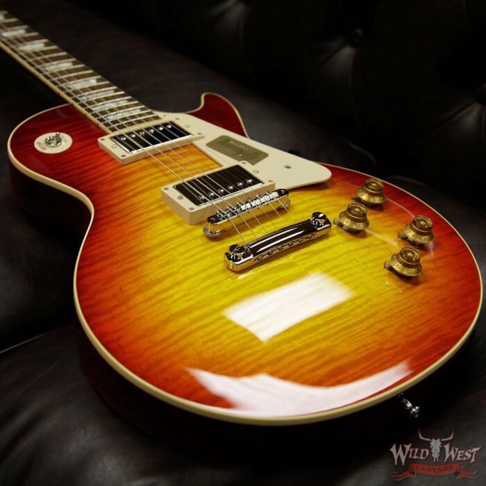 2016 Gibson Custom Shop Standard Historic Les Paul R8 1958 Gloss Flame Top Washed Cherry 8.85 Pounds - Image 18