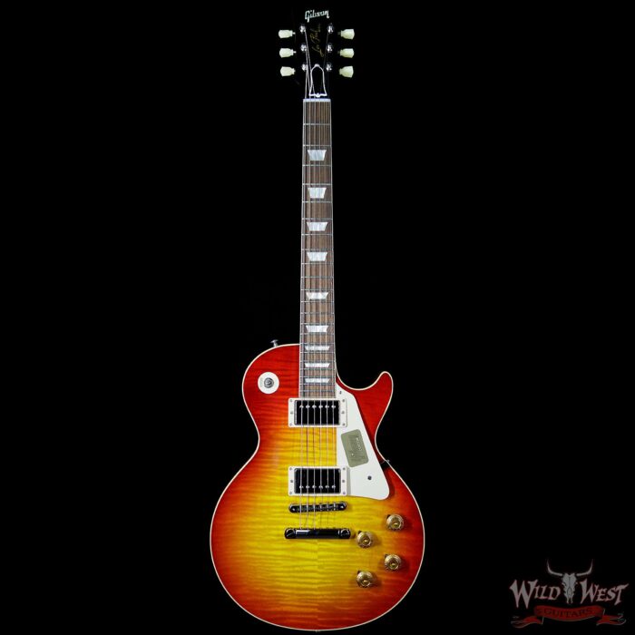 2016 Gibson Custom Shop Standard Historic Les Paul R8 1958 Gloss Flame Top Washed Cherry 8.85 Pounds - Image 5