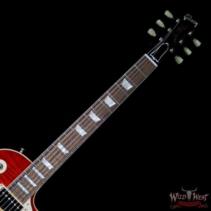 2016 Gibson Custom Shop Standard Historic Les Paul R8 1958 Gloss Flame Top Washed Cherry 8.85 Pounds - Image 9