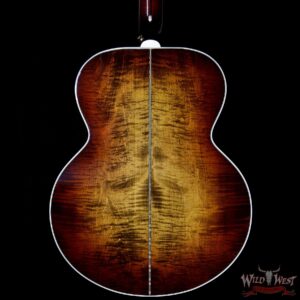 Gibson Custom Shop SJ-200 Flame Maple Side Back & Neck Rosewood Board Wildfire Burst - Image 6