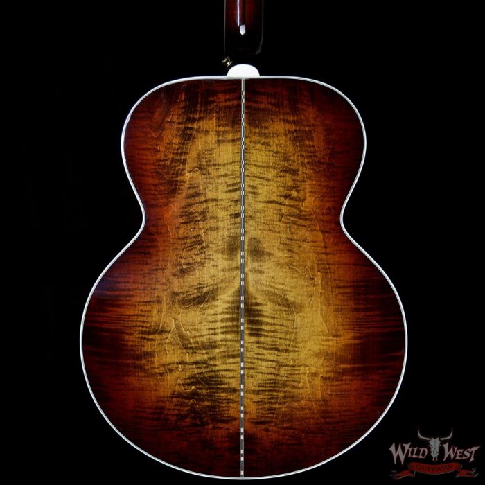 Gibson Custom Shop SJ-200 Flame Maple Side Back & Neck Rosewood Board Wildfire Burst - Image 6