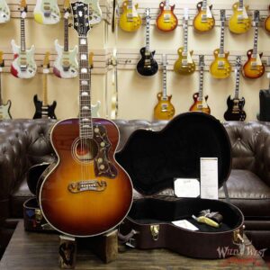 Gibson Custom Shop SJ-200 Flame Maple Side Back & Neck Rosewood Board Wildfire Burst - Image 11