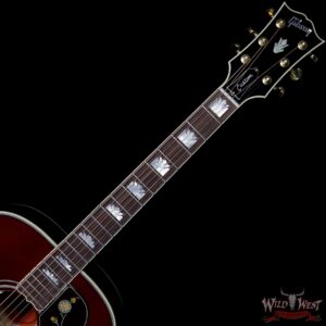 Gibson Custom Shop SJ-200 Flame Maple Side Back & Neck Rosewood Board Wildfire Burst - Image 8