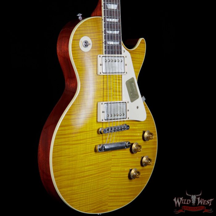 2016 Gibson Custom Shop Standard Historic Les Paul R9 VOS Lemon Burst 1959 Reissue 8.7 Pounds - Image 4