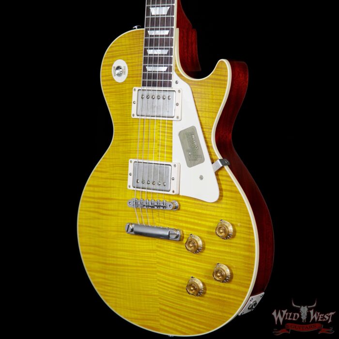 2016 Gibson Custom Shop Standard Historic Les Paul R9 VOS Lemon Burst 1959 Reissue 8.7 Pounds - Image 2