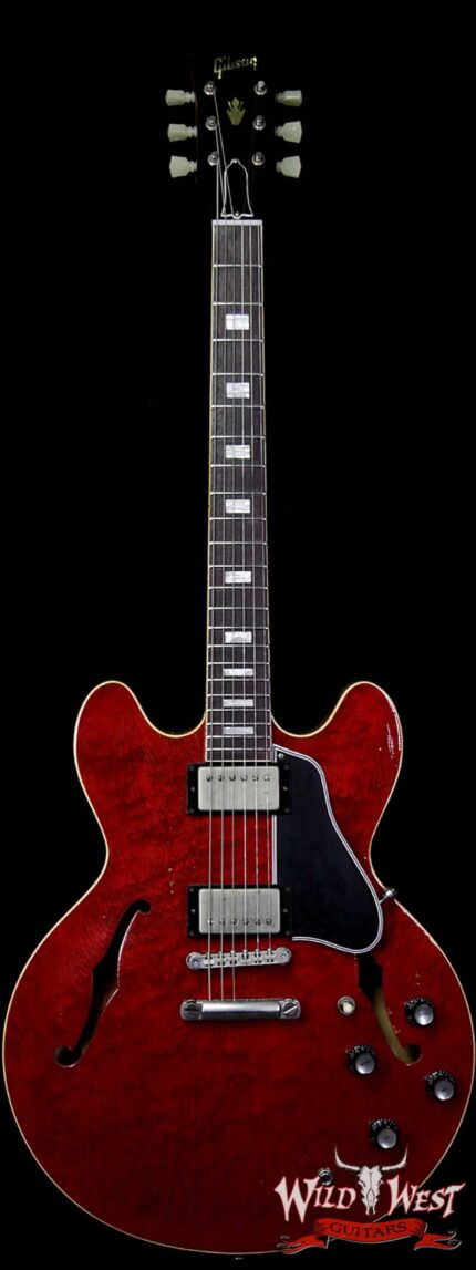 Gibson Memphis 1963 ES-335 TDC Traditional Aged Hand Select Top Baked Weight Relieved Central Block Sixties Cherry