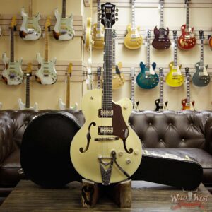 Gretsch G6118T 135th Anniversary LTD w/ Bigsby Ebony Fingerboard 2 Tone Casino Golds/Cherry Metallic - Image 11