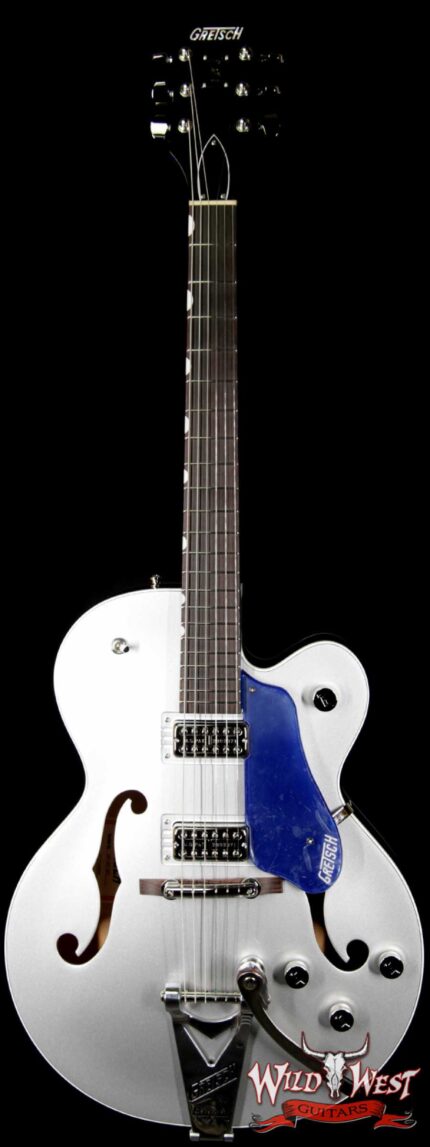 Gretsch G6118T Players Edition w/ Bigsby Filter Tron Pickups 2 Tone Iridium Silver/Azure Metallic