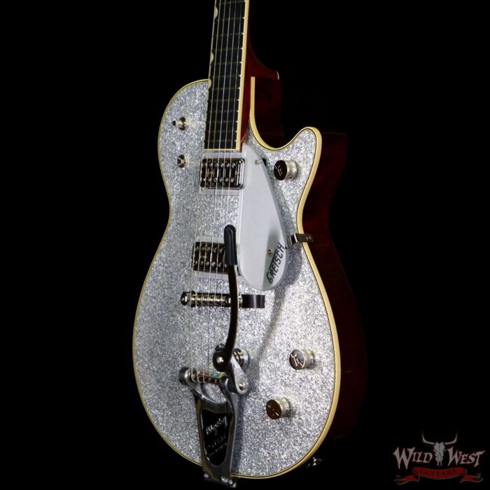 Gretsch G6129T-59 Vintage Select ‘59 Silver Jet with Bigsby Silver Sparkle - Image 2