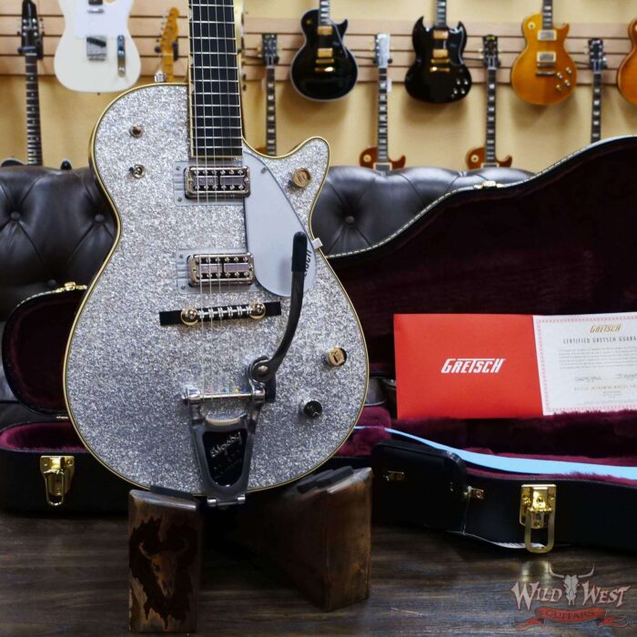 Gretsch G6129T-59 Vintage Select ‘59 Silver Jet with Bigsby Silver Sparkle - Image 7