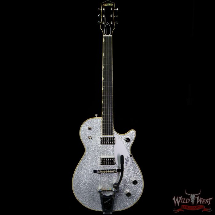 Gretsch G6129T-59 Vintage Select ‘59 Silver Jet with Bigsby Silver Sparkle - Image 3